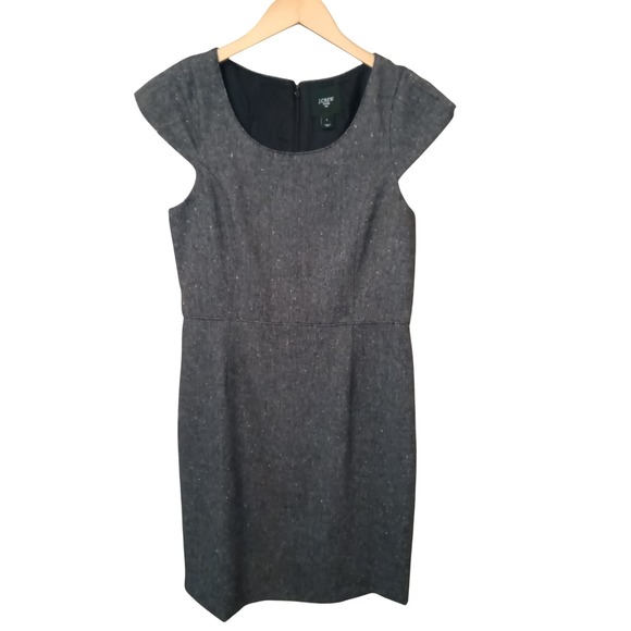 J. Crew Dresses & Skirts - J. Crew Suiting Wool Blend Gray Dress‎ Career Office Business Casual
